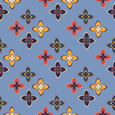  soyut çiçek geometrik Dikişsiz desen arka planı için