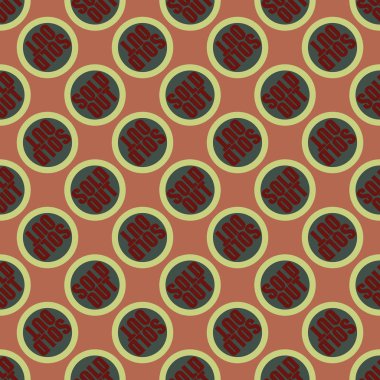 Dikişsiz desen, vektör çizim sattı