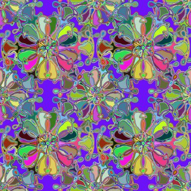 Soyut kaleydoskop renkli Dikişsiz desen arka planı için. 