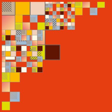 küpleri ve kareler vektör çizimi