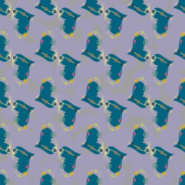 Soyut kalp doodle arka plan için seamless modeli. 