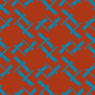 Yusufçuk seamless modeli. Vektör çizimler.