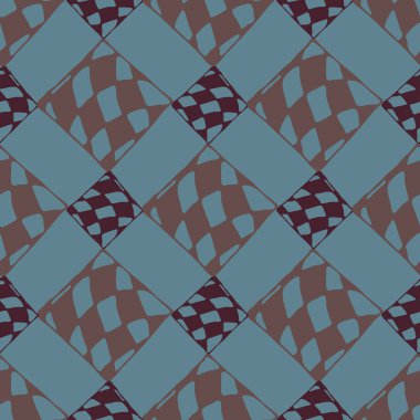 Soyut renkli geometrik Dikişsiz kareli desen arka planı için.