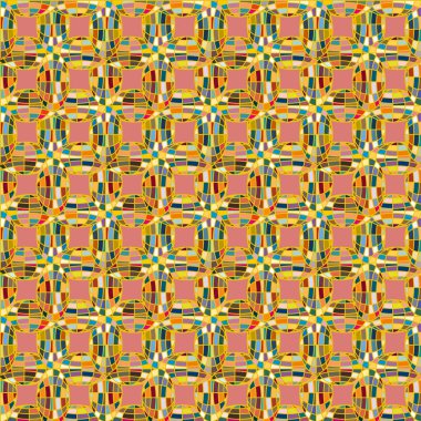 Soyut kaleydoskop desen renkli mozaik küre ile