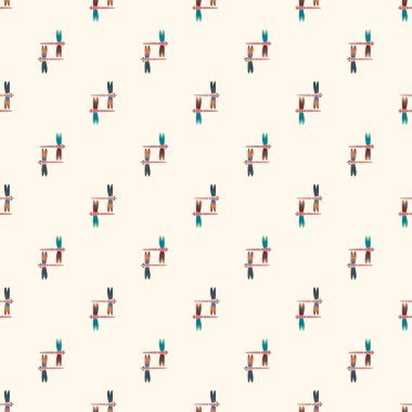 Yusufçuk seamless modeli. Vektör çizimler.