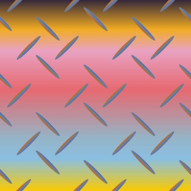 Oluklu demir, paslanmaz çelik arka plan, vektör çizim 