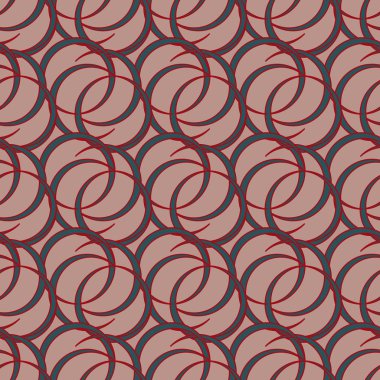 vektör çizim arka planı için daireler ile seamless modeli   