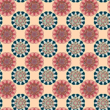  soyut çiçek geometrik Dikişsiz desen arka planı için