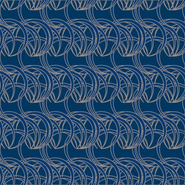 vektör çizim arka planı için daireler ile seamless modeli   