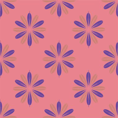  arka plan için çiçekli soyut geometrik seamless modeli