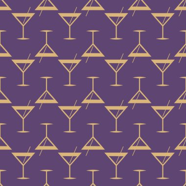 Tropik kokteyller desen, renkli kesintisiz vektör çizim