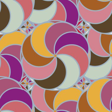 soyut geometrik renk desenli vektör çizimi