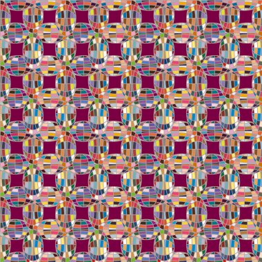 Soyut kaleydoskop desen renkli mozaik küre ile