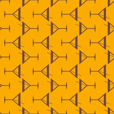 Tropik kokteyller desen, renkli kesintisiz vektör çizim