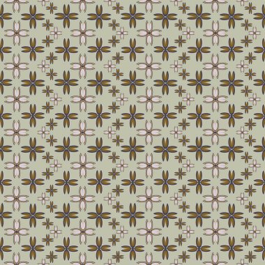 Çiçekler, vektör çizim ile çok renkli geometrik seamless modeli 