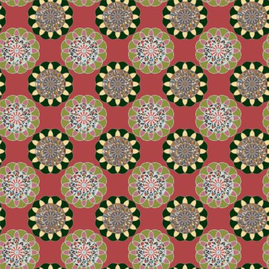  soyut çiçek geometrik Dikişsiz desen arka planı için