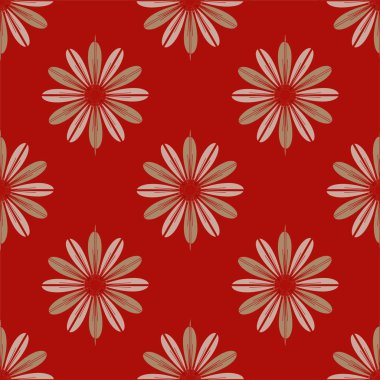  arka plan için çiçekli soyut geometrik seamless modeli