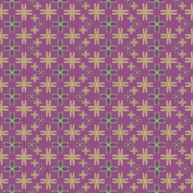 Çiçekler, vektör çizim ile çok renkli geometrik seamless modeli 