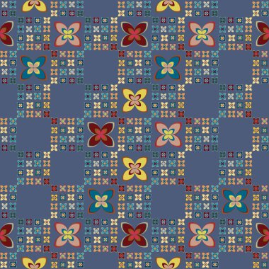  soyut çiçek geometrik Dikişsiz desen arka planı için