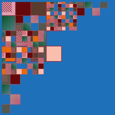 küpleri ve kareler vektör çizimi