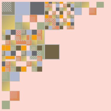 küpleri ve kareler vektör çizimi