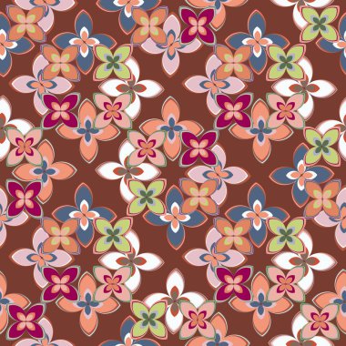  soyut çiçek geometrik Dikişsiz desen arka planı için