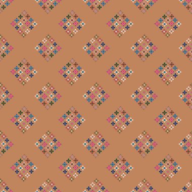  soyut çiçek geometrik Dikişsiz desen arka planı için