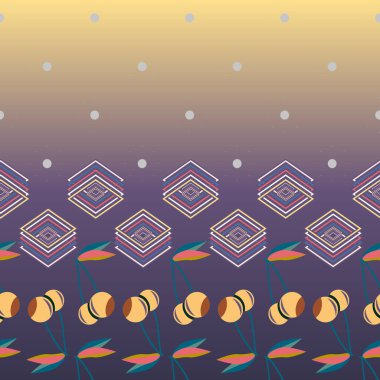 Şirin kiraz seamless modeli. Vektör çizim.