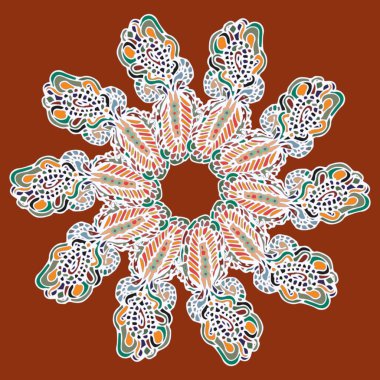 Stil zentangle yeni simetrik mandala doodle ile sanat esin kaynağı oldu. Duvar kağıdı, desen dolgularını, web sayfaları, yüzey dokuları için dekoratif nesne-ebilmek var olmak kullanılmış.