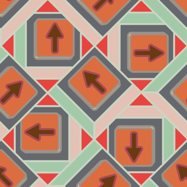 Kot düğmeleri Dikişsiz desen vektör çizim ile 