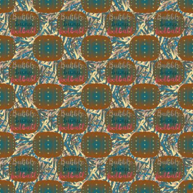 Soyut Dikişsiz renkli desen, vektör çizim