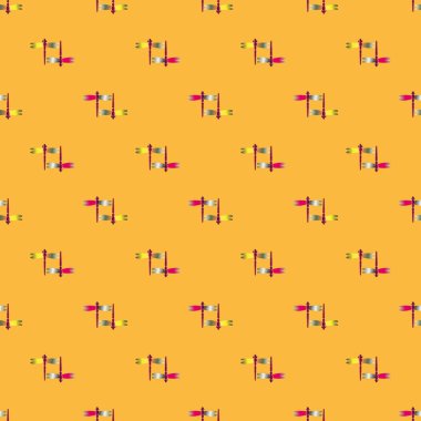 Yusufçuk seamless modeli. Vektör çizimler.