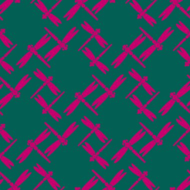 Yusufçuk seamless modeli. Vektör çizimler.