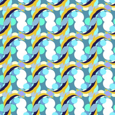 soyut geometrik renkli Dikişsiz desen arka plan için vektör çizim