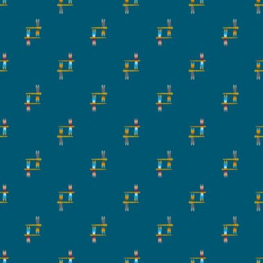 Yusufçuk seamless modeli. Vektör çizimler.