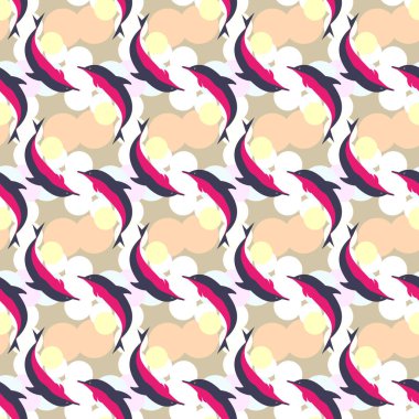 soyut geometrik renkli Dikişsiz desen arka plan için vektör çizim