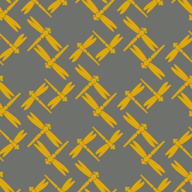 Yusufçuk seamless modeli. Vektör çizimler.