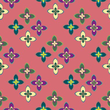  soyut çiçek geometrik Dikişsiz desen arka planı için