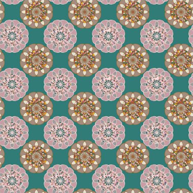  soyut çiçek geometrik Dikişsiz desen arka planı için