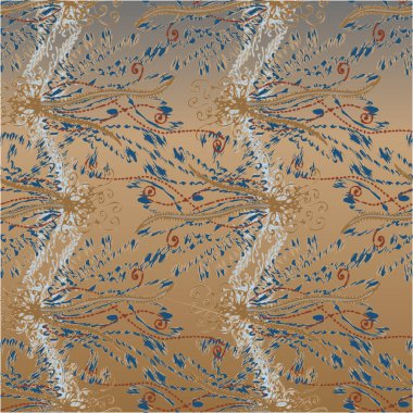 soyut çiçek deseni, vektör illüstrasyonu