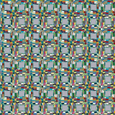 Soyut kaleydoskop desen renkli mozaik küre ile