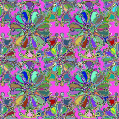 Soyut kaleydoskop renkli Dikişsiz desen arka planı için. 