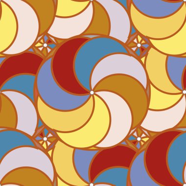 soyut geometrik renk desenli vektör çizimi