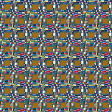 Soyut kaleydoskop desen renkli mozaik küre ile