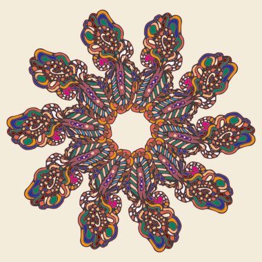 Stil zentangle yeni simetrik mandala doodle ile sanat esin kaynağı oldu. Duvar kağıdı, desen dolgularını, web sayfaları, yüzey dokuları için dekoratif nesne-ebilmek var olmak kullanılmış.