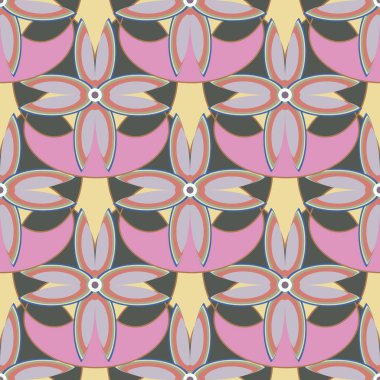 Sorunsuz çiçek desenli arka plan.