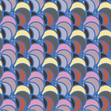 soyut geometrik renk desenli vektör çizimi