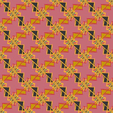 soyut geometrik Dikişsiz desen arka planı için. 