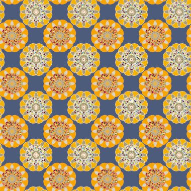  soyut çiçek geometrik Dikişsiz desen arka planı için