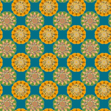  soyut çiçek geometrik Dikişsiz desen arka planı için